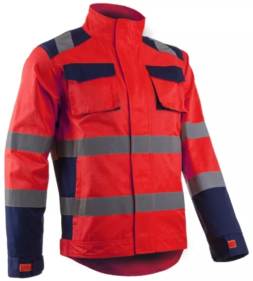 Veste Rouge Haute Visibilité/Marine - HIBANA - COVERGUARD 5HBJ130